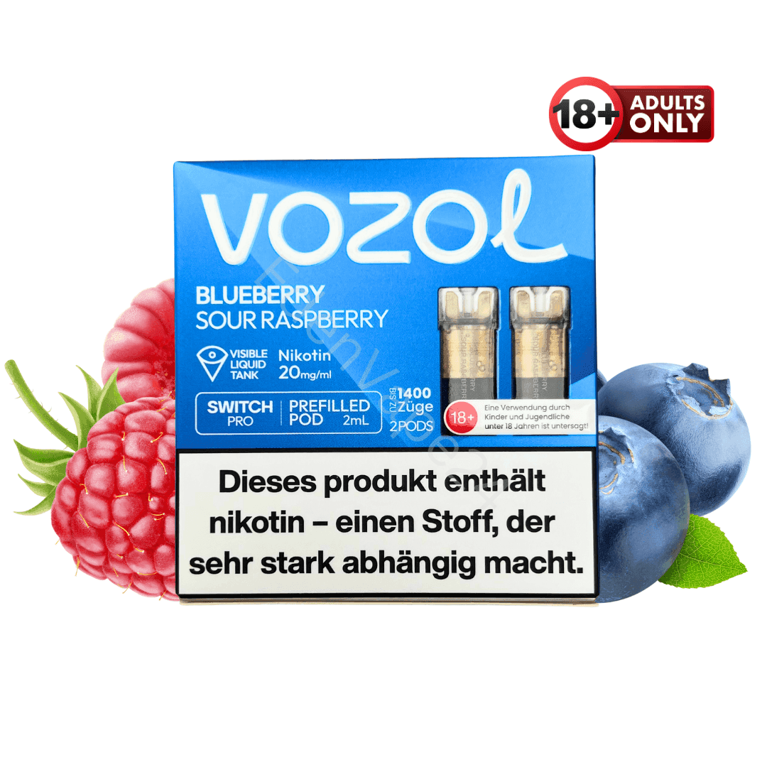Vozol Pod - Blueberry Sour Raspberry - EdenVape24